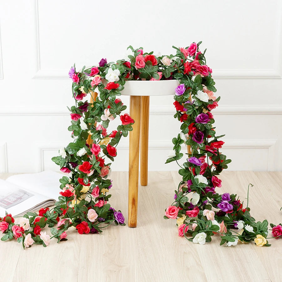 250CM Artificial Rose Flowers for Home Decoration