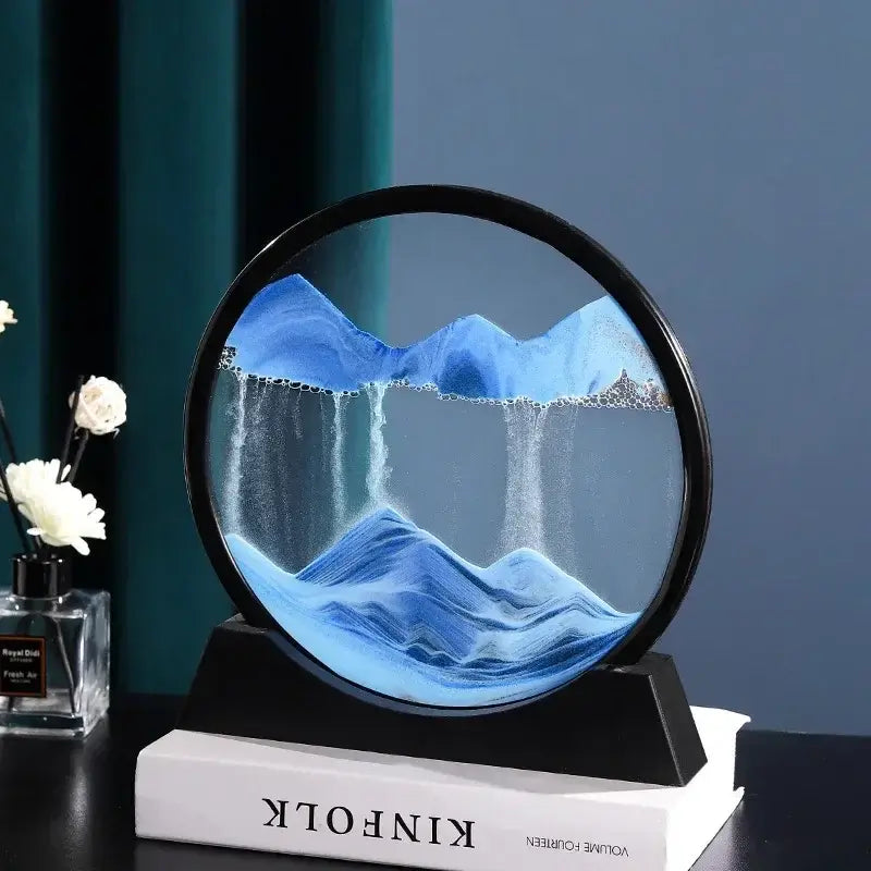 3D Moving Sand Art Hourglass Home Decor