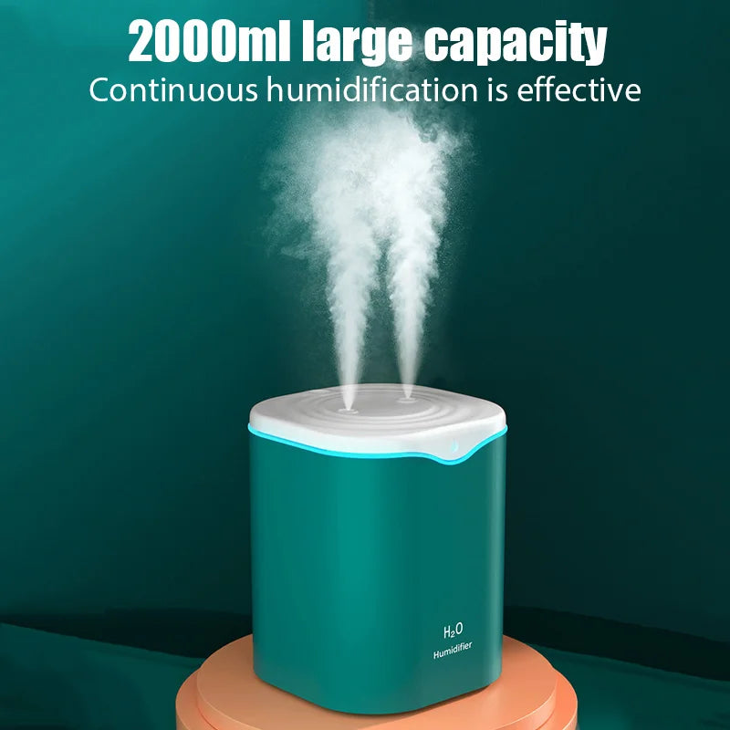 2000ML USB Air Humidifier Dual Spray