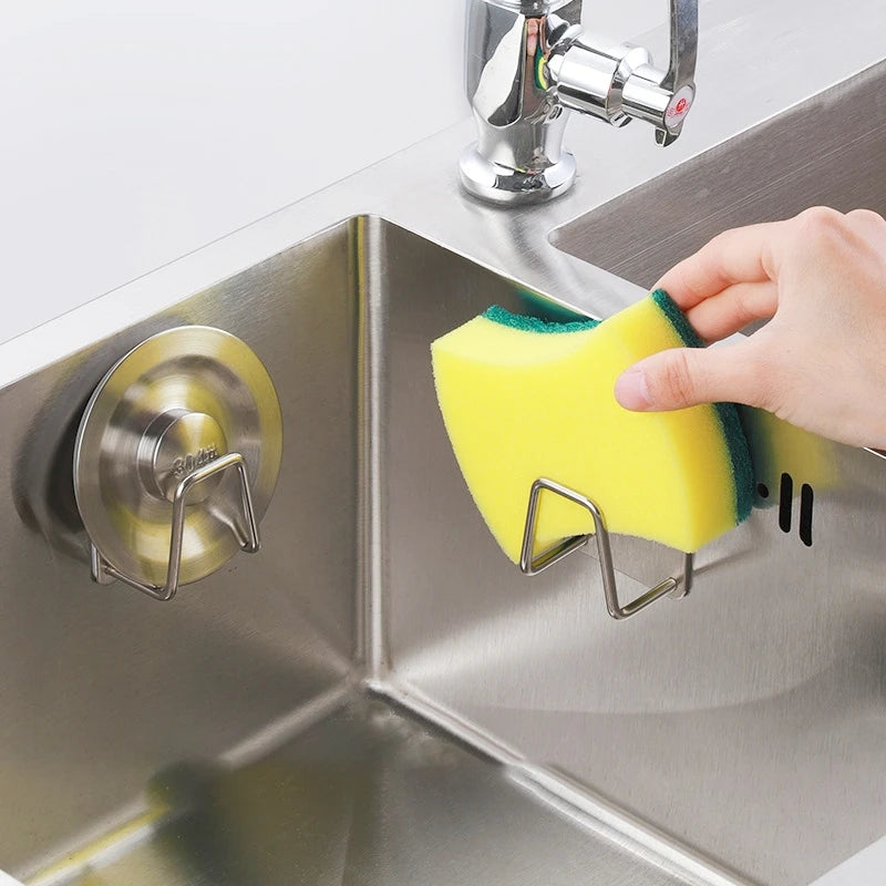 Stainless Steel Sink Sponge Holder Rack